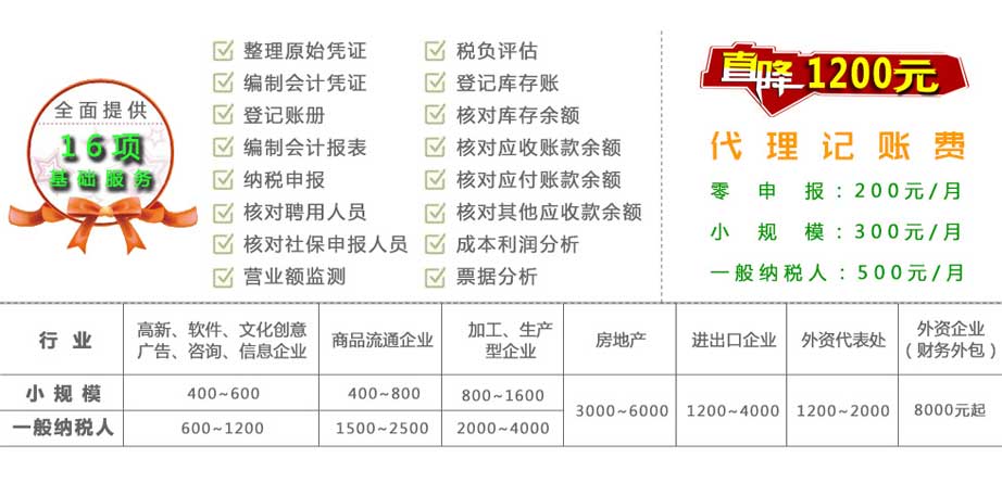 济南代理记账